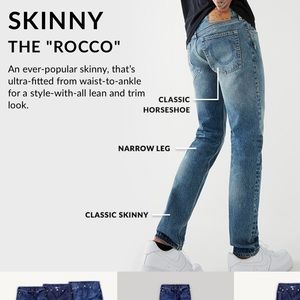 TRUE RELIGION Men’s Skinny sz 33 “Rocco” Jeans